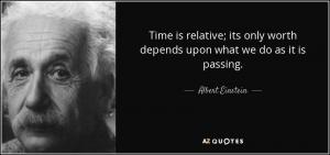 Einstein - time it's only worth