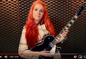 Lisa with Gretsch