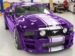 Metallic purple mustang