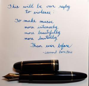 MB 149 Calligraphy flex music quote