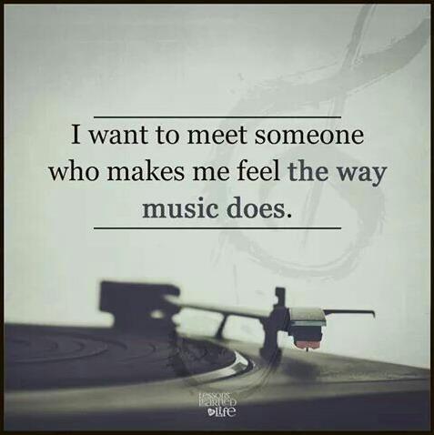 I want to meet someone music quote